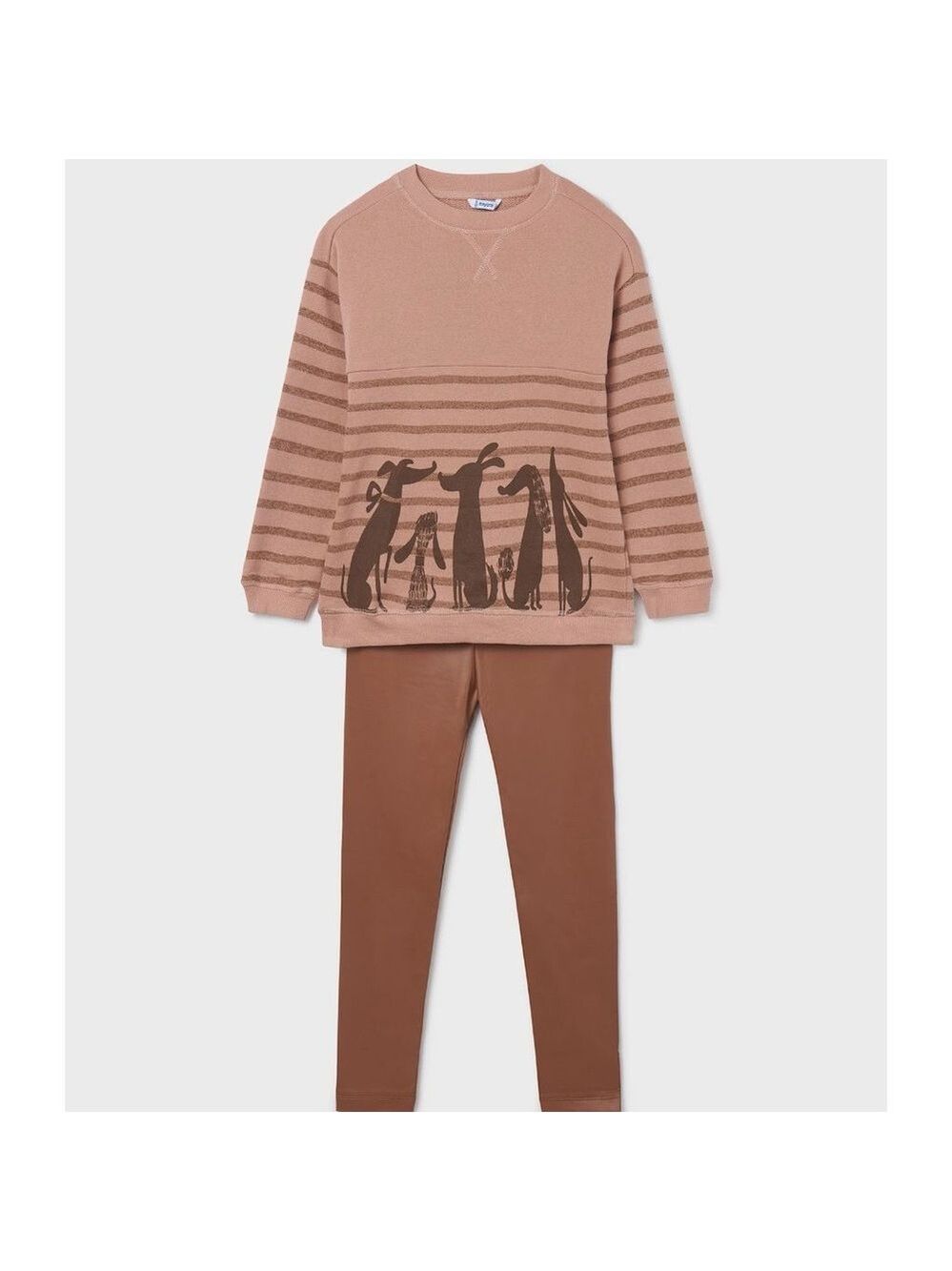 Mayoral Tan and Brown Kids Matching Set